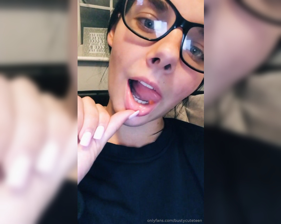 Bunny Rose aka Bunnyrosex OnlyFans - Tongue tease with my pierced tongue