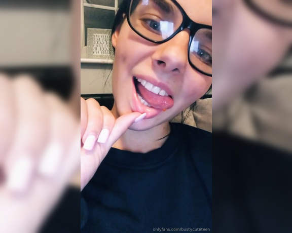 Bunny Rose aka Bunnyrosex OnlyFans - Tongue tease with my pierced tongue