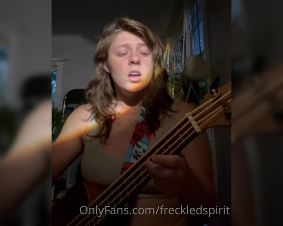 Freckled Spirit aka Freckledspirit OnlyFans - Bass song I wrote! Do you like