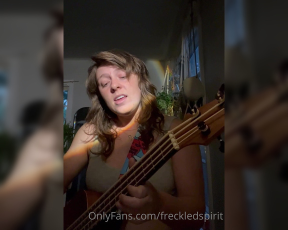 Freckled Spirit aka Freckledspirit OnlyFans - Bass song I wrote! Do you like