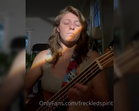 Freckled Spirit aka Freckledspirit OnlyFans - Bass song I wrote! Do you like