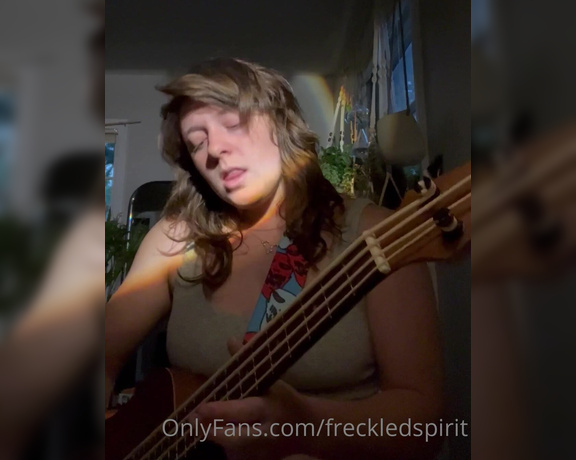 Freckled Spirit aka Freckledspirit OnlyFans - Bass song I wrote! Do you like