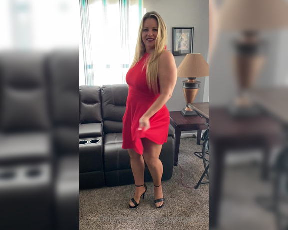 Naughty Alaya aka Naughtyalaya OnlyFans - Katie’s fashion corner presents my red hot outfit of the day!!! Sexy red dress, hot heels, Wolford 2