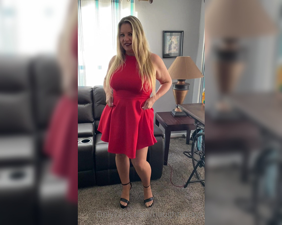 Naughty Alaya aka Naughtyalaya OnlyFans - Katie’s fashion corner presents my red hot outfit of the day!!! Sexy red dress, hot heels, Wolford 2