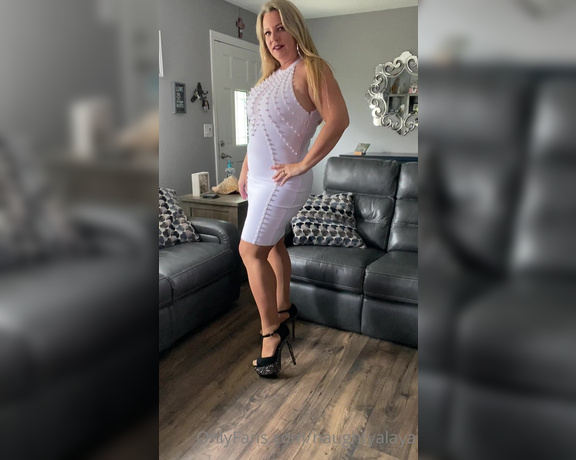 Naughty Alaya aka Naughtyalaya OnlyFans - Katie’s fashion corner presents my sexy hot white beaded dress with my sexy Wolfords and hot spark 2