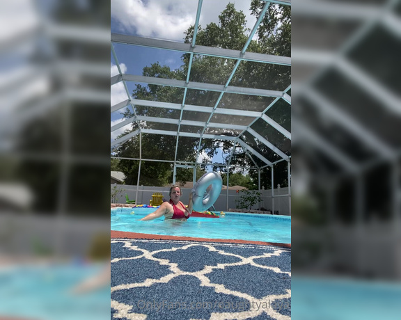 Naughty Alaya aka Naughtyalaya OnlyFans - Hot Pool video of your MILF sunbathing, cumming, toe play while the neighbor watches mob that so t 2