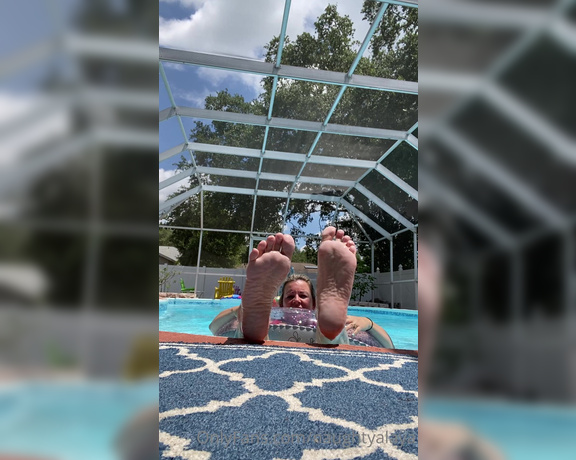 Naughty Alaya aka Naughtyalaya OnlyFans - Hot Pool video of your MILF sunbathing, cumming, toe play while the neighbor watches mob that so t 2