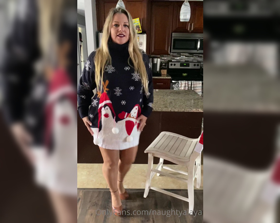 Naughty Alaya aka Naughtyalaya OnlyFans - Katie’s fashion corner presents this hot sweater dress for the holidays, sexy fuck my heels and cr 2