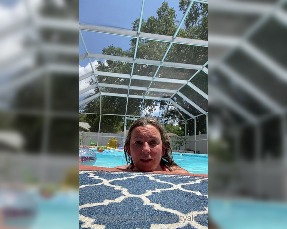 Naughty Alaya aka Naughtyalaya OnlyFans - Red bikini pool video Omg I love teasing my neighbor while I Am in the pool Come join me In the