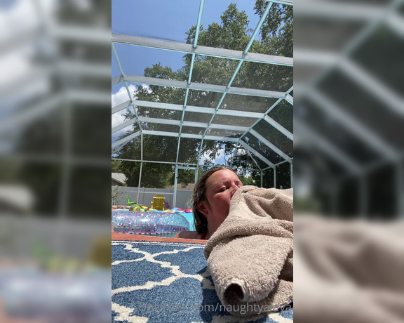 Naughty Alaya aka Naughtyalaya OnlyFans - Red bikini pool video Omg I love teasing my neighbor while I Am in the pool Come join me In the