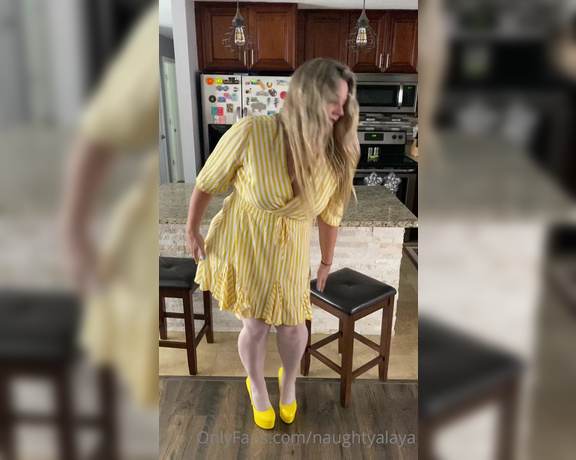 Naughty Alaya aka Naughtyalaya OnlyFans - Katie’s fashion corner presents this hot summer sunshine dress, perfect heels and Wolfords 2