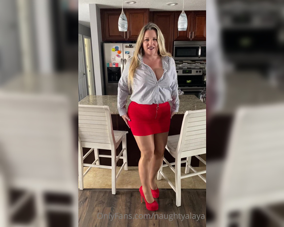 Naughty Alaya aka Naughtyalaya OnlyFans - Katie’s fashion corner presents this hot outfit to go to my meetings!!! Sexy heels, skirt, busines 2