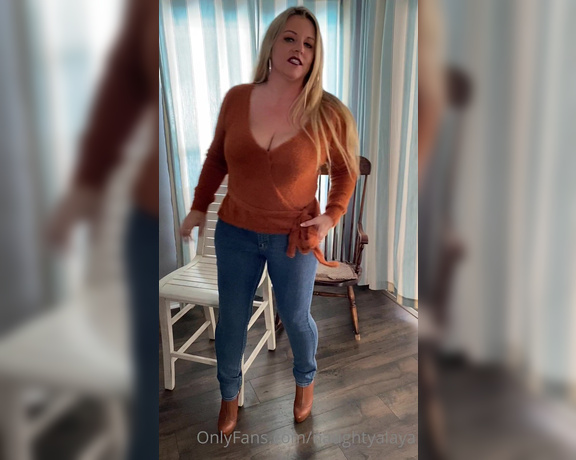 Naughty Alaya aka Naughtyalaya OnlyFans - Today sexy outfit of the day with my New Louis Vuitton booties on and a sexy pair of jeans 2