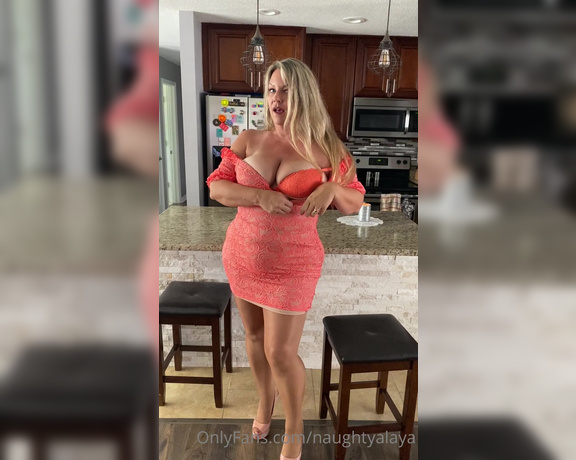 Naughty Alaya aka Naughtyalaya OnlyFans - Katie’s fashion corner presents this hot sexy titty dress Let me lay down so you can slide your C 2
