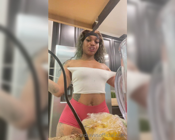 Perfectprice aka Perfectprice OnlyFans - Having fun in the kitchen on my birthday Do you like to juice Daddy