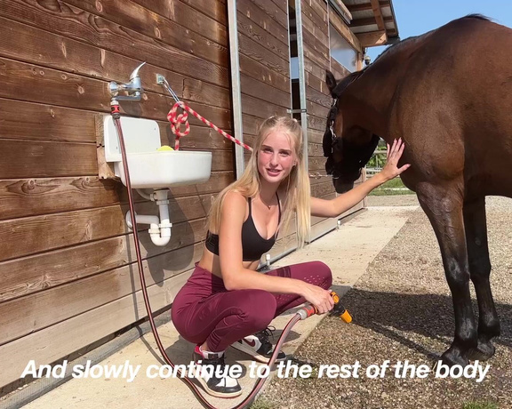 Sophie aka Sophiesouth OnlyFans - SPA DAY WITH MY HORSE