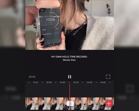 Nicole Vien -  Today i realised that U don’t know my MAIN SKILL It is my PERSONAL HOLD DOWN THROAT RECORD I,  Small Tits