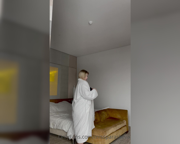 Pasha Pozdniakova aka Missparaskeva OnlyFans - Revealing my cute and sweet side) pulling off a soft robe and gently posing for you, the second vide