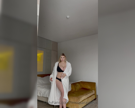 Pasha Pozdniakova aka Missparaskeva OnlyFans - Revealing my cute and sweet side) pulling off a soft robe and gently posing for you, the second vide