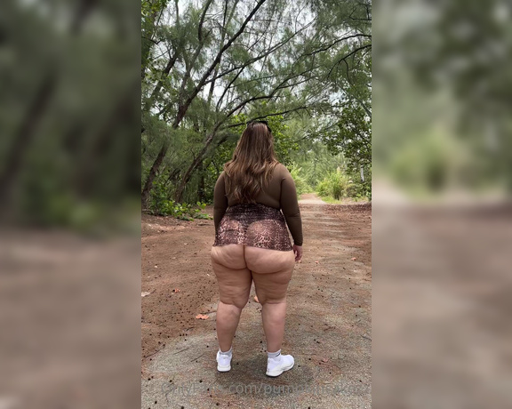 Pumpkin Cakezz aka Pumpkincakezz OnlyFans - Just some big ol cheeks wobblin around the park )