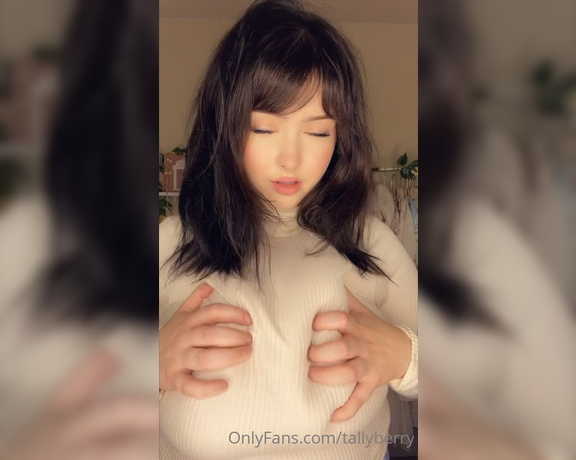 Tally aka Tallyberry OnlyFans - Biggest pro to having large boobs is being able to make a turtle neck sexy 2