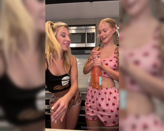 Cheerleader Kait aka Cheerleaderkait OnlyFans - Champagne is popped!!  @littlepolishangel