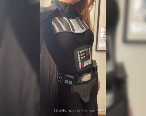 Ivory Fox aka Theivoryfox OnlyFans - Foxtober Day Darth Vader I was running around my place