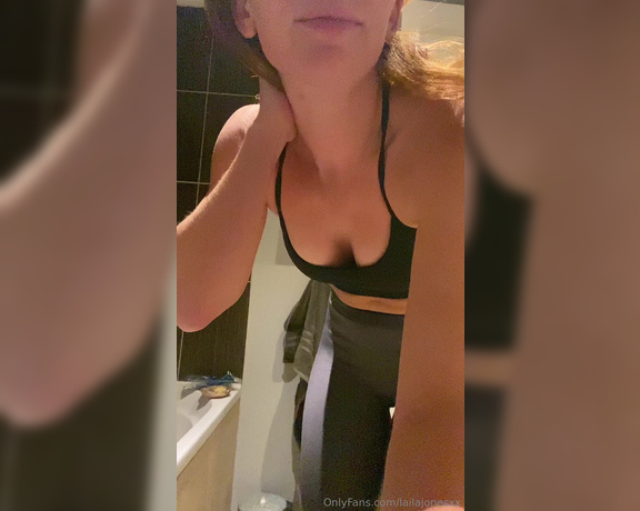 Laila Jones aka Lailajonesxx OnlyFans - Panties to the gym Did you guess right !