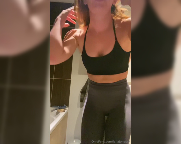 Laila Jones aka Lailajonesxx OnlyFans - Panties to the gym Did you guess right !