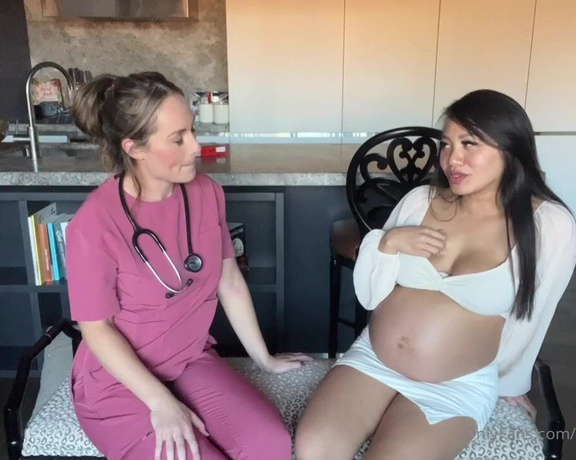 Mommy aka Natashajanegfe OnlyFans - Midwife appointment with the pregnant @itsemilymai Emily was