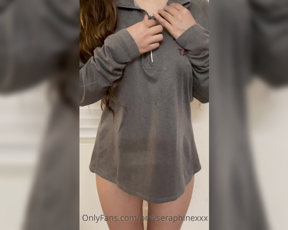 Sera aka Onlyseraphinexxx OnlyFans - What students at uni see vs what you guys see