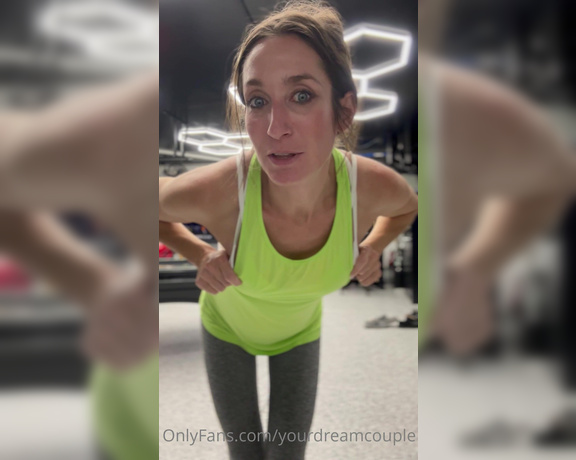 YourDreamCouple aka Yourdreamcouple OnlyFans - Post gym selfie strip tease I was feeling particularly fris
