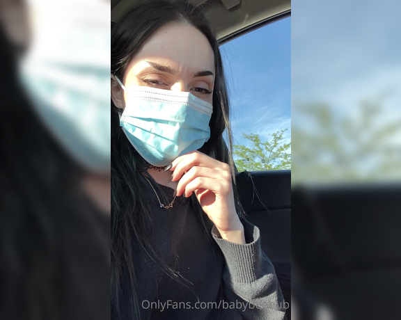 BabyBeeBub aka Babybeebub OnlyFans - Playing with my pussy in a packed parking lotthe car next to me definitely knew what I was doing