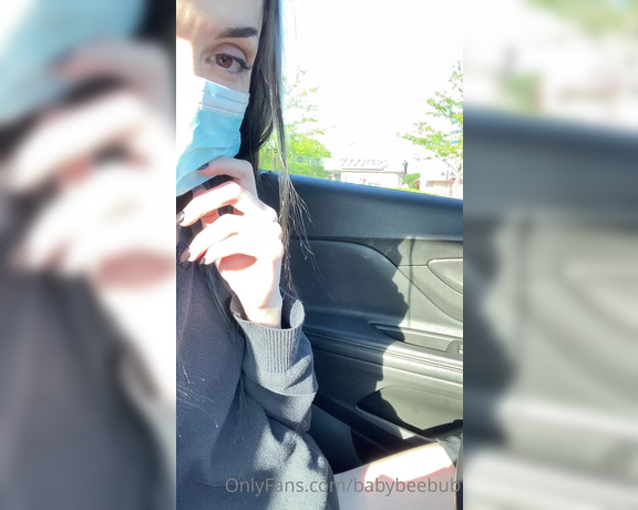 BabyBeeBub aka Babybeebub OnlyFans - Playing with my pussy in a packed parking lotthe car next to me definitely knew what I was doing