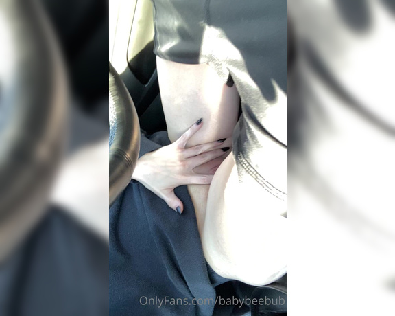 BabyBeeBub aka Babybeebub OnlyFans - Playing with my pussy in a packed parking lotthe car next to me definitely knew what I was doing