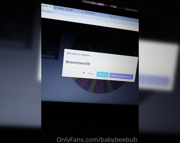 BabyBeeBub aka Babybeebub OnlyFans - Raffle drawing