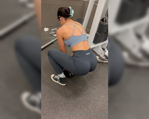 Jenna Skyye aka Jennaskyye OnlyFans - Single dumbbell squats, some amazing fan art, post gym titties, strip and pussy tap at the dining 1