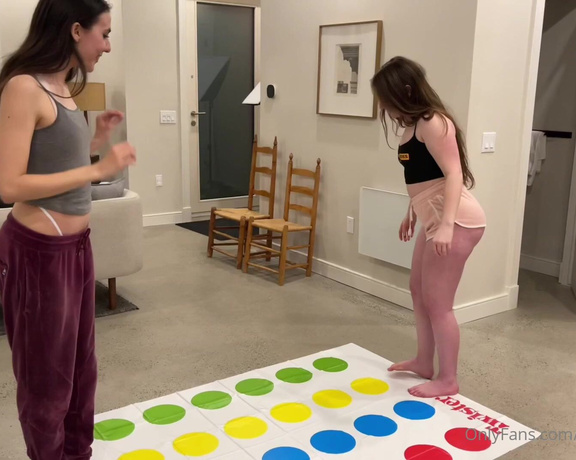Redheadwinter VIP aka Redheadwinter OnlyFans - Me and @opheliababyxox play a naughty twister game who knew it would lead to making each other