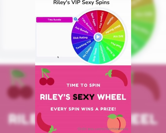 Riley Mae aka Rileymaelewis OnlyFans - SPIN MY SEXY WHEEL! lets play a sexy game  1 spin for $35 or 3 for $75 ill spin the wheel