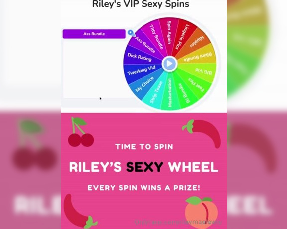 Riley Mae aka Rileymaelewis OnlyFans - SPIN MY SEXY WHEEL! lets play a sexy game  1 spin for $35 or 3 for $75 ill spin the wheel