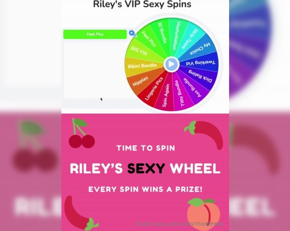 Riley Mae aka Rileymaelewis OnlyFans - SPIN MY SEXY WHEEL! lets play a sexy game  1 spin for $35 or 3 for $75 ill spin the wheel