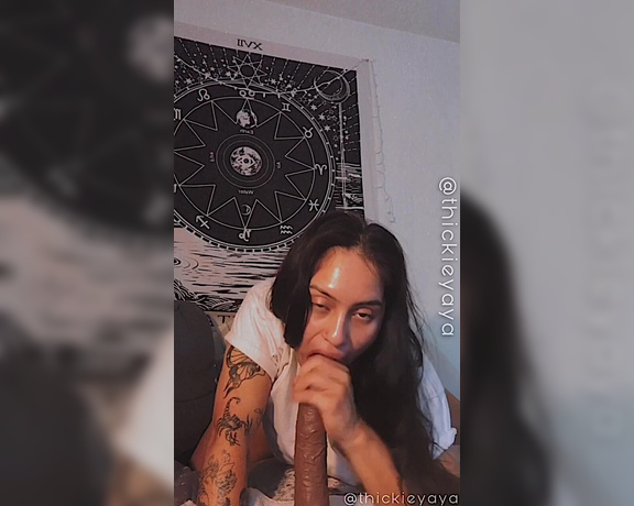 Yaya  they  them aka Thickieyaya OnlyFans - POV of me sucking ur dick before we go to bed 3 ( tip me if u liked this vid so I can buy new linger