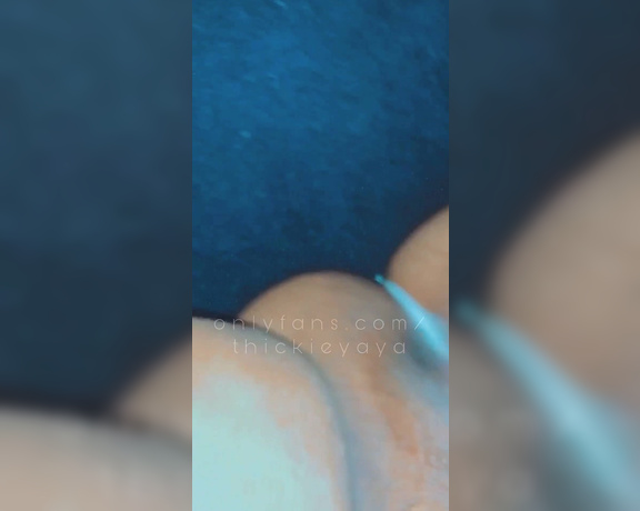 Yaya  they  them aka Thickieyaya OnlyFans - I luv getting my pussy stretched out by a fat cock Omggg had me all creamy too