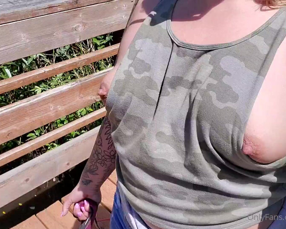 Alexis aka Lexxyypnw OnlyFans - Took my dogs on a hike on a very busy trail, being spontaneous & risky