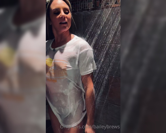Bailey Brewer aka Baileybrews OnlyFans - Wet White T Shirt Shower experiences are clearly my favorite