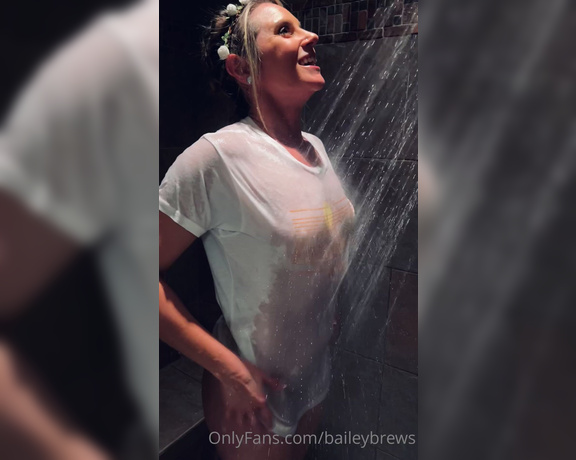 Bailey Brewer aka Baileybrews OnlyFans - Wet White T Shirt Shower experiences are clearly my favorite