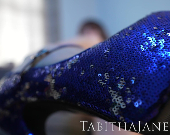 TheTabithaJane - Shiny Blue Shoes For Shoe Sluts, Foot Fetish, Shoe Fetish, High Heels, Femdom, Female Domination, SFW, ManyVids