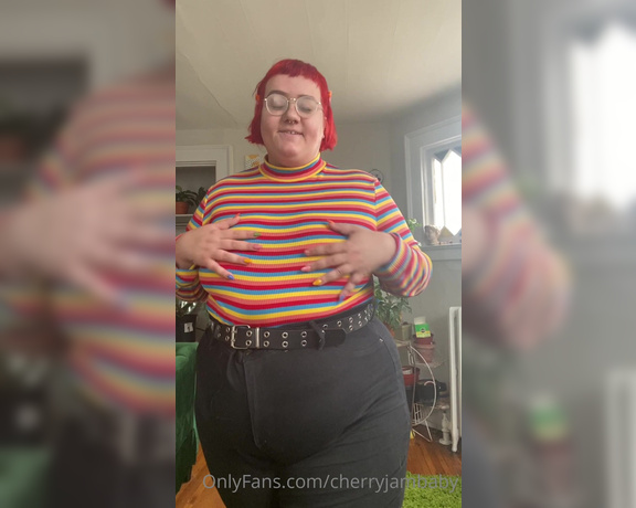 Cherryjambaby -  A little try on haul Watch the whole thing to see me in a cute piece of lingerie,  Big Tits, Solo, BBW, Tattoo