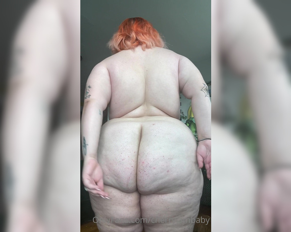 Cherryjambaby -  Showing off my asshole,  Big Tits, Solo, BBW, Tattoo