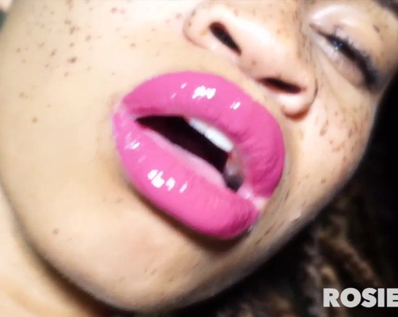 RosieReed - Sensual Sexy Pink Glossy Lipstick JOI
